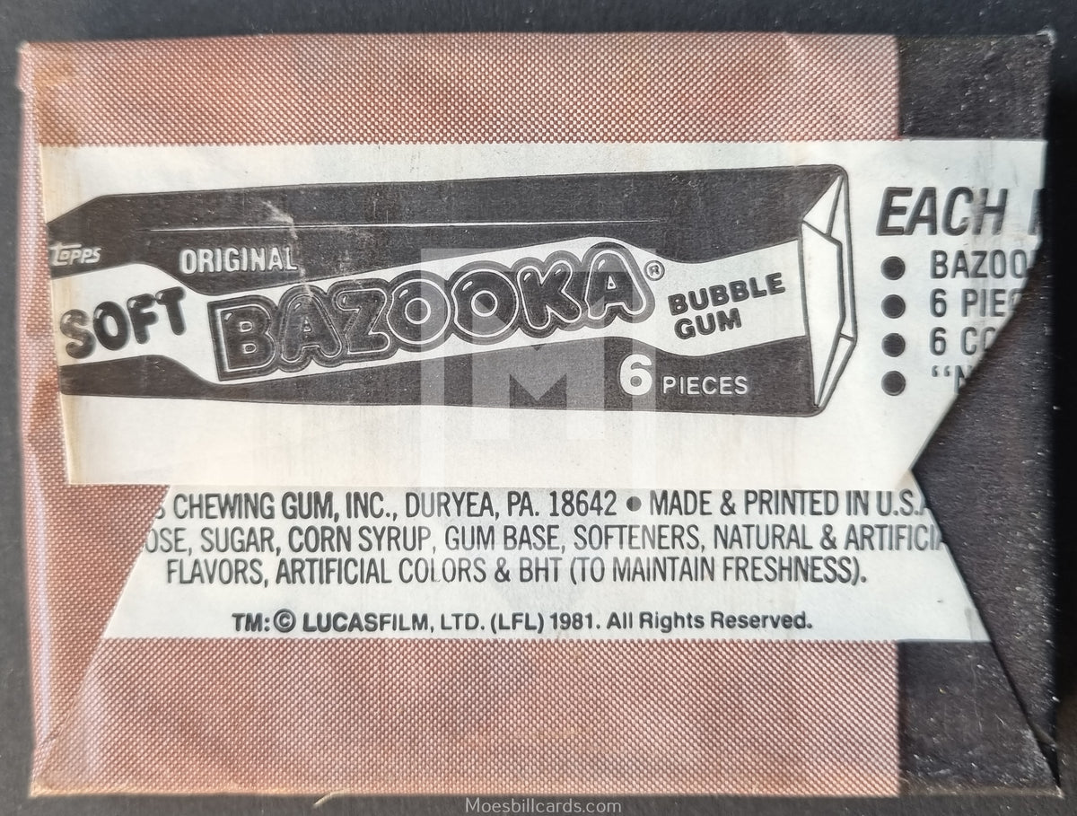 81 TOPPS Indiana Jones Raiders Lost Ark Pack | Moesbill Trading