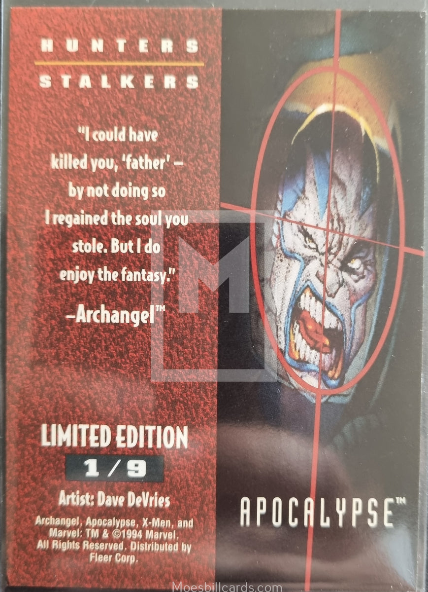 1995 Marvel X-Men Fleer Hunters & Stalkers | Moesbill Trading