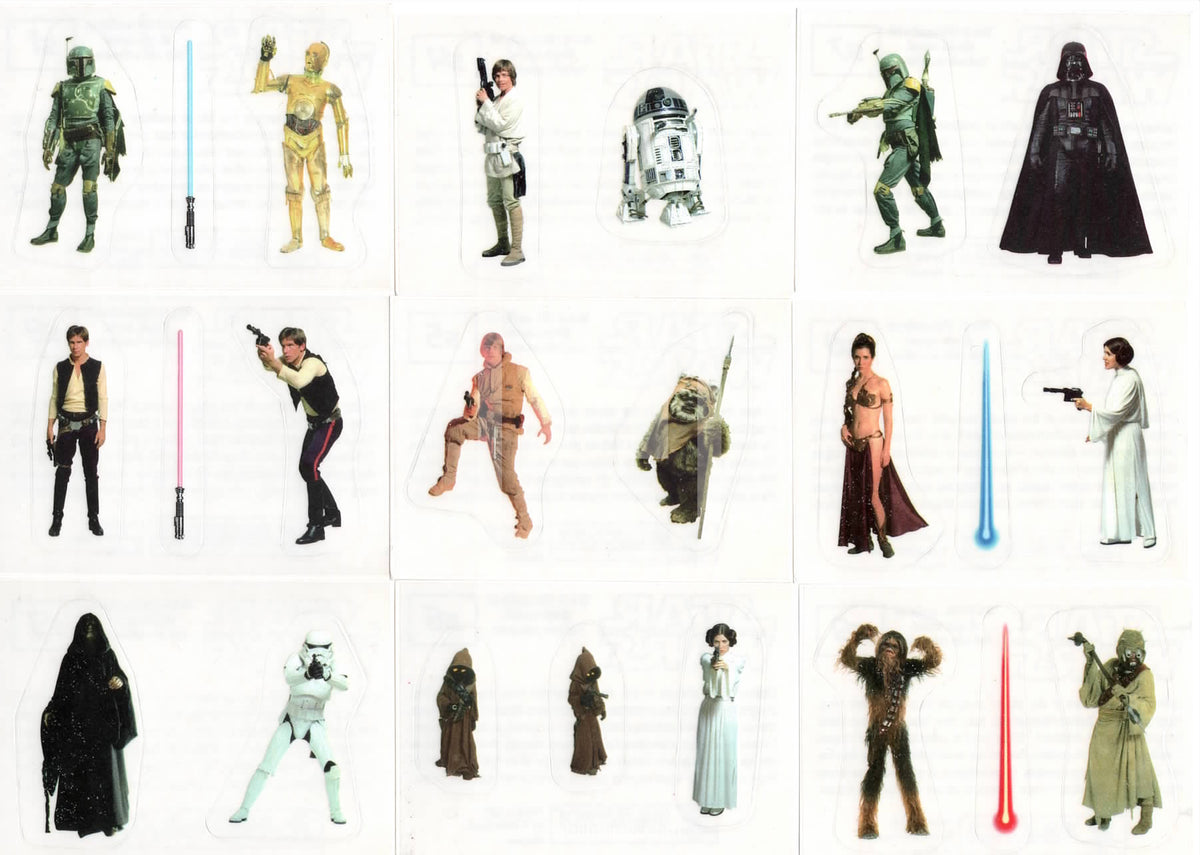 1996 Panini Star Wars Insert S1-S36 Sticker Set |Moesbill Trading