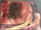 2002-Inkworks-The-Scorpion-King-Movie-Insert-Trading-Card-Visions-of-the-Sorceress-Die-Cut-Foil-S6-Front