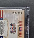 2008 Donruss Americana Jimmy Stewart Costume Material Card 298/400 Number