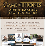 2023 Game of Thrones: Art & Images Factory Sealed Trading Card Pack - 1 Autos per pack