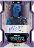 2022 Upper-Deck-Marvel-Allure-Trading-Cards-Base-Purple-Rainbow-Die-Cut-Autograph-Karen-Gillan-as-Nebula-auto