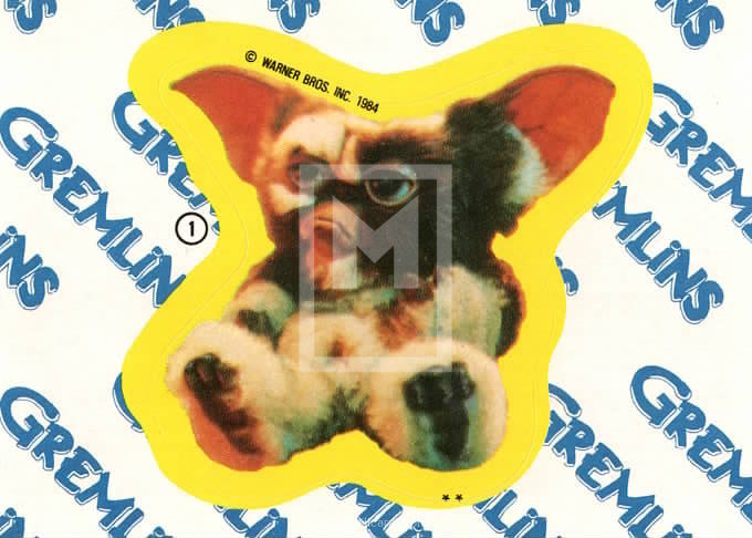 1984 TOPPS Gremlins Movie Sticker Card | Moesbill Trading Cards