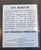 2012 Leaf Wrestling Hillbilly Jim A-HJ1 Alternative Autograph Trading Card Back