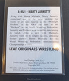 2012 Leaf Wrestling Marty Jannetty A-MJ1 Alternative Autograph Green Parallel Trading Card Back