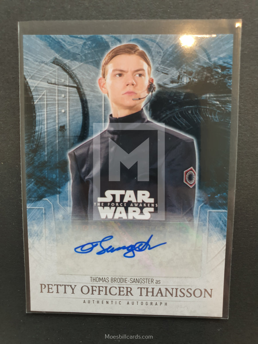 Topps Star Wars Force Awakens Sangster Auto Moesbill Trading