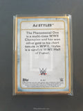 2020 Topps WWE Transcendent Autograph Trading Card A-AJ AJ Styles Back