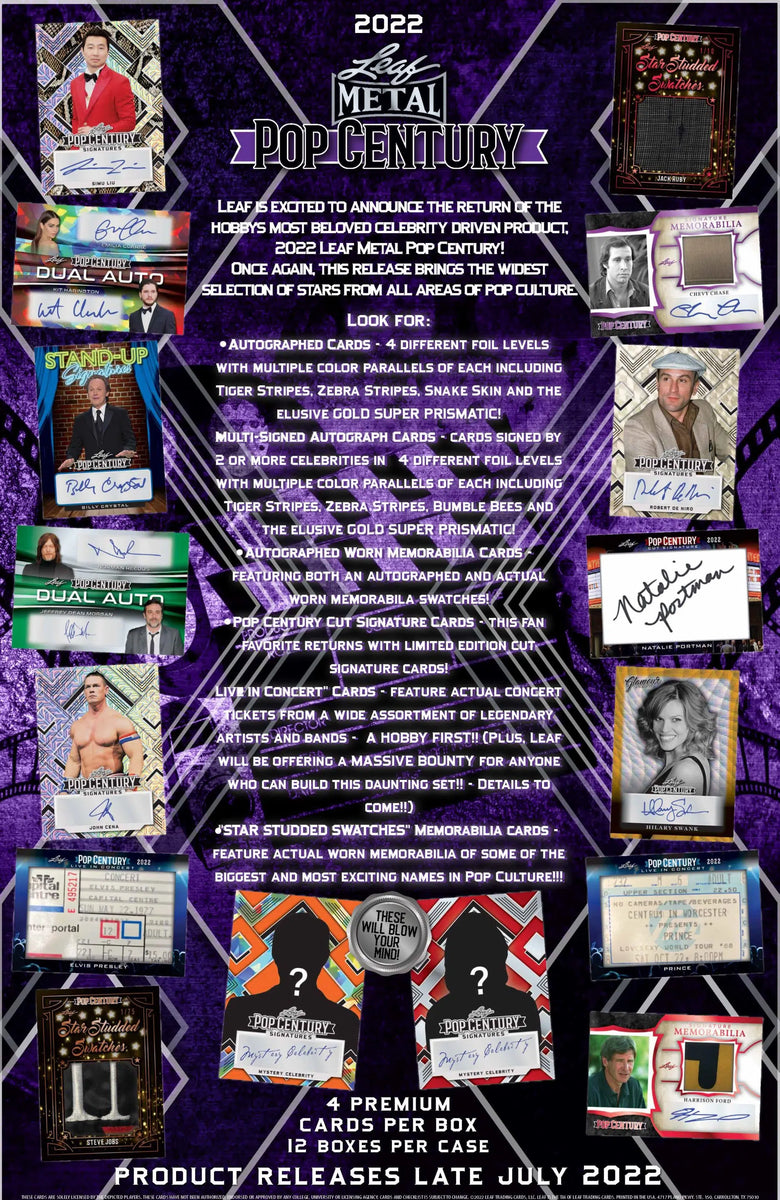 2022 Leaf Metal Pop Century Card Box | Moesbill Trading Cards