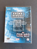 Captain America Marvel Upper Deck Civil War KH-RH Rhodes Trading Card Back