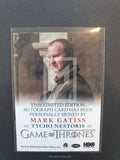 Game of Thrones Season 7 Full Bleed Autograph Trading Card Gatiss Back