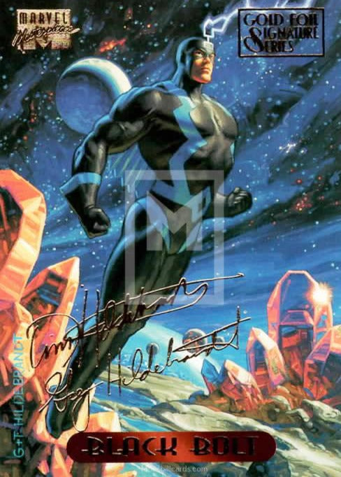 1994 Marvel Masterpieces Goild Foil Signature