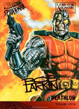 Spider Man 95 Gold Foil Signature Series Trading Card Deathlok 114 Front