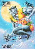 Spider Man 95 Gold Foil Signature Series Trading Card Man-Wolf 36 Front