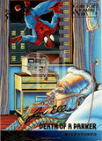 Spider Man 95 Gold Foil Signature Series Trading Card Death of a Parker 98 Front