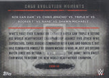 WWE Undisputed 2015 CEM-16 Cage Evolution Moments Trading Card Back