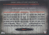 WWE Undisputed 2015 CEM-17 Shawn Michaels Triple H Cage Evolution Moments Trading Card Back