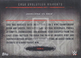 WWE Undisputed 2015 CEM-8 John Cena Edge Cage Evolution Moments Trading Card Back