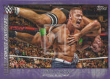 WWE Undisputed 2015 FF-12 John Cena Purple Parallel Famous Finishers trading card Front