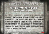 WWE Undisputed 2015 FF-25 Mr Perfect Curt Hennig Purple Parallel Famous Finishers trading card Back