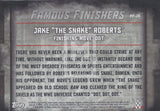 WWE Undisputed 2015 FF-26 Jake The Snake Roberts Famous Finishers Red Parallel Trading Card Back