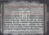 WWE Undisputed 2015 FF-28 Charlotte Flair Famous Finishers Red Parallel Trading Card Back