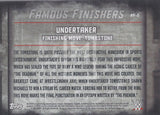 WWE Undisputed 2015 FF-5 Undertaker Famous Finishers Red Parallel Trading Card Back