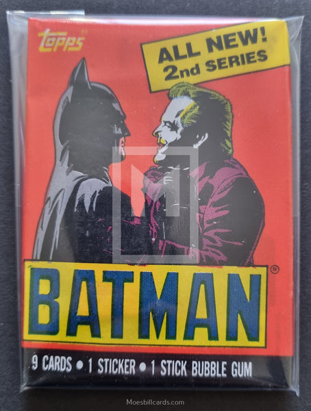 1989 Topps Batman Series 2 Joker Trading Card Pack Front