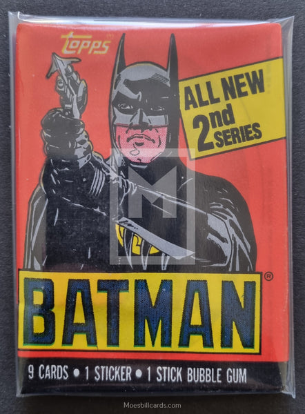 1989 Topps Batman Series 2 Trading Card Pack Front