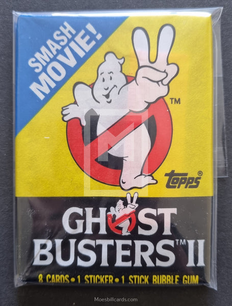 1989 Topps Ghostbuster 2 Movie Trading Card Pack Front