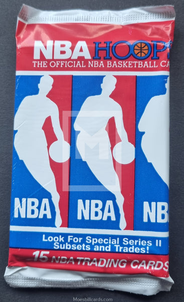 1990-91-Hoops-NBA-Basketball-Series-2-Trading-Card-Pack-Front