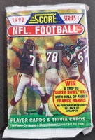 1990 Score NFL Football Series 1 Trading Card Pack Art Set Front