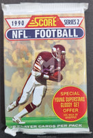 1990 Score NFL Football Series 2 Trading Card Pack Art Set Front