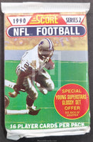 1990 Score NFL Football Series 2 Trading Card Pack Art Set Front