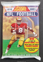 1990 Score NFL Football Series 2 Trading Card Pack Art Set Front