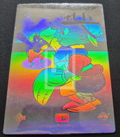 1990 Upper Deck Comic Ball Series 1 Looney Tunes Hologram insert trading card Elmer Fudd Catches