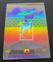 1990 Upper Deck Comic Ball Series 1 Looney Tunes Hologram insert trading card Wile E Coyote Winds Up