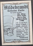 1992-Comic_Images-Hildebrandt_Insert_Prism_Trading_Card_P6_Alice_Falls_Down_The_Rabbit_Hole_1990-Back