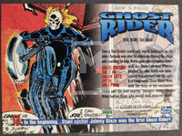 1993 Skybox Marvel Masterpieces Base Trading Card 13 Ghost Rider Back