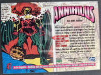 1993 Skybox Marvel Masterpieces Base Trading Card 47 Annihilus Back