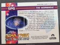 1993 Skybox Star Trek Deep Space Nine Insert Trading Card Spectra Gold SPG Back