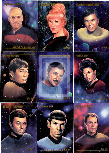 1993 Skybox Star Trek Master Series 1 Trading Card Base Set TOS - 90 Card Set