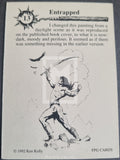 FPG Cards artwork with a figure holding a sword and text about changing a painting.