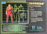 1993_The_River_Group_Plasm_Zero_Issue_insert_Trading_Card_Holographic_Foil_1_of_9_Ironhead_Back
