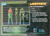 1993_The_River_Group_Plasm_Zero_Issue_insert_Trading_Card_Holographic_Foil_3_of_9_Lightpath_Back