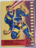 1994 X-Men Fleer Ultra Insert Suspended Animation Observations Trading Card 2 of 10 Cyclops Back