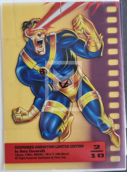 suspended animation limited edition subset cards 1995 Marvel X-Men Fleer Suspended Animation