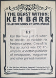 1994_Comic_Images_Ken_Barr_The_Beast_Within_Fantasy_art_Insert_Trading_Card_Foil_Back