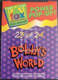 1995-Fleer-Ultra-FoxKidsNetworks-Insert-Trading-Card-Pop-Up-23-of-24-Batter-Up_-Bobby_s-World-Trading-Card-Back