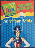 1995-Fleer-Ultra-FoxKidsNetworks-Insert-Trading-Card-Pop-Up-5-of-24-The-Tick-American-Maid-Trading-Card-Front